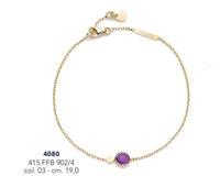 Bracciale Unoaerre Donna Batticuore in Oro Ametista 415FFB9024000 - 415FFB9024000